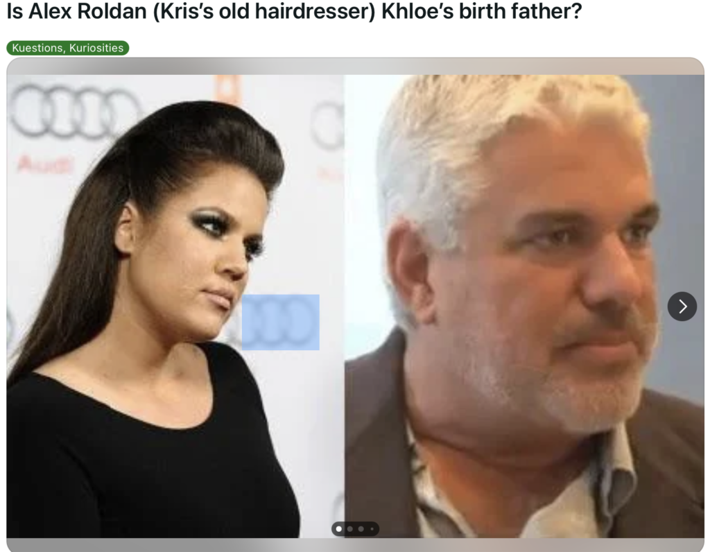 Khloe Kardashian Real Dad Reddit